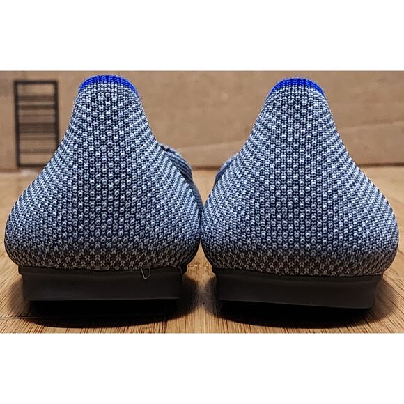 ROTHY'S The Flat Round Toe Gray Knit Birdseye Ballet Comfort Shoes Size 5.5 - Picture 6 of 9